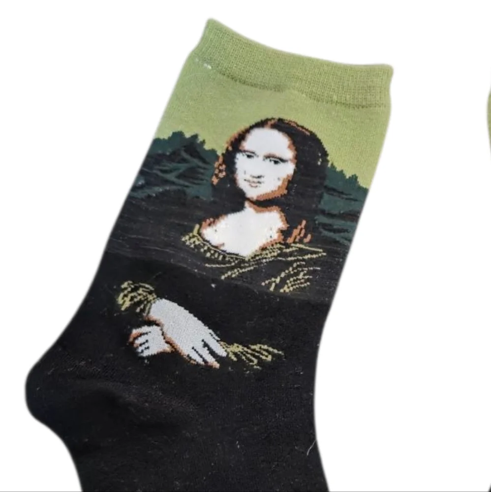 Hot Sox‎ Women's Mona Lisa Artist Series Fashion Crew Sock